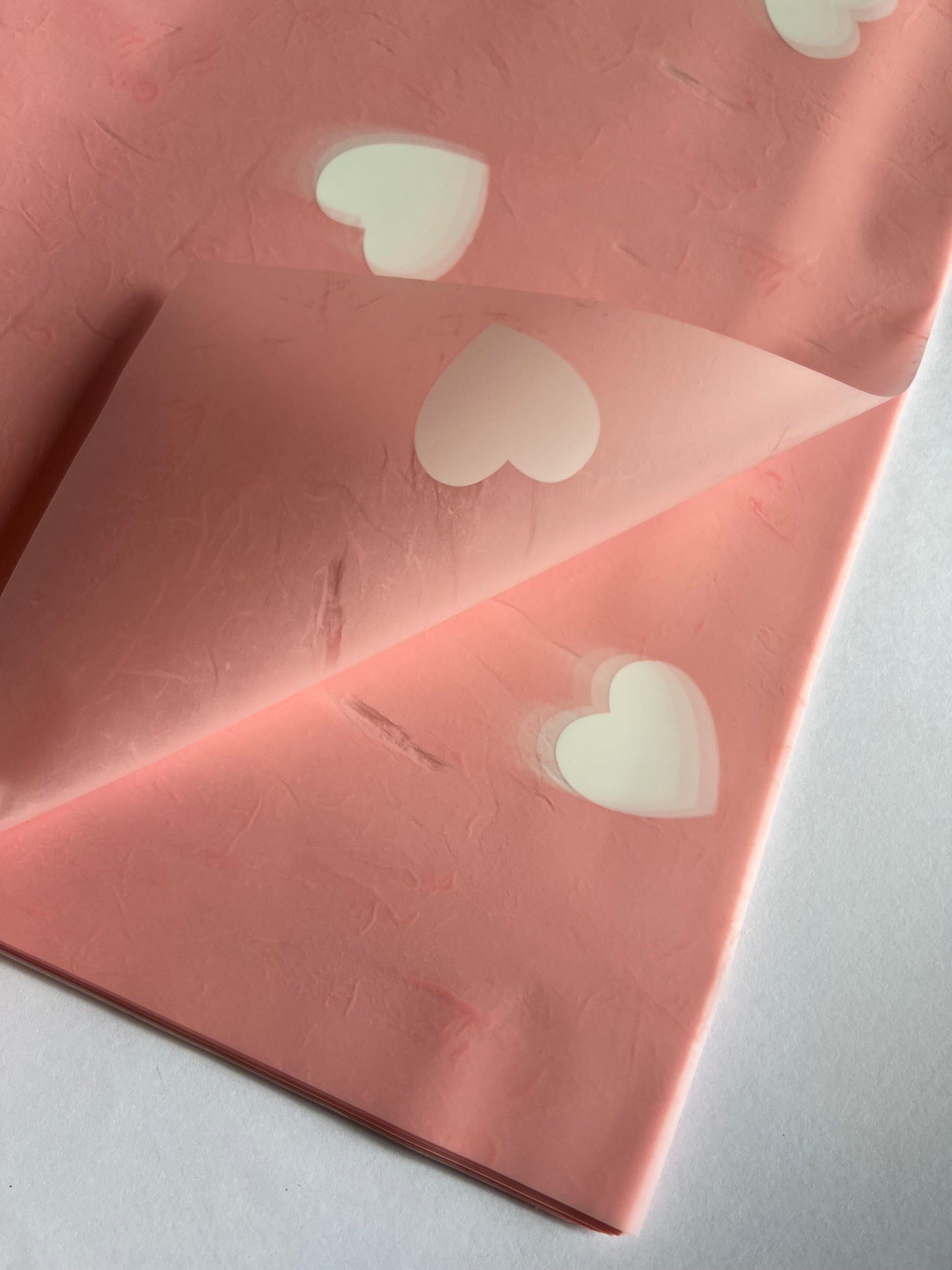 Heart floral wrapping paper