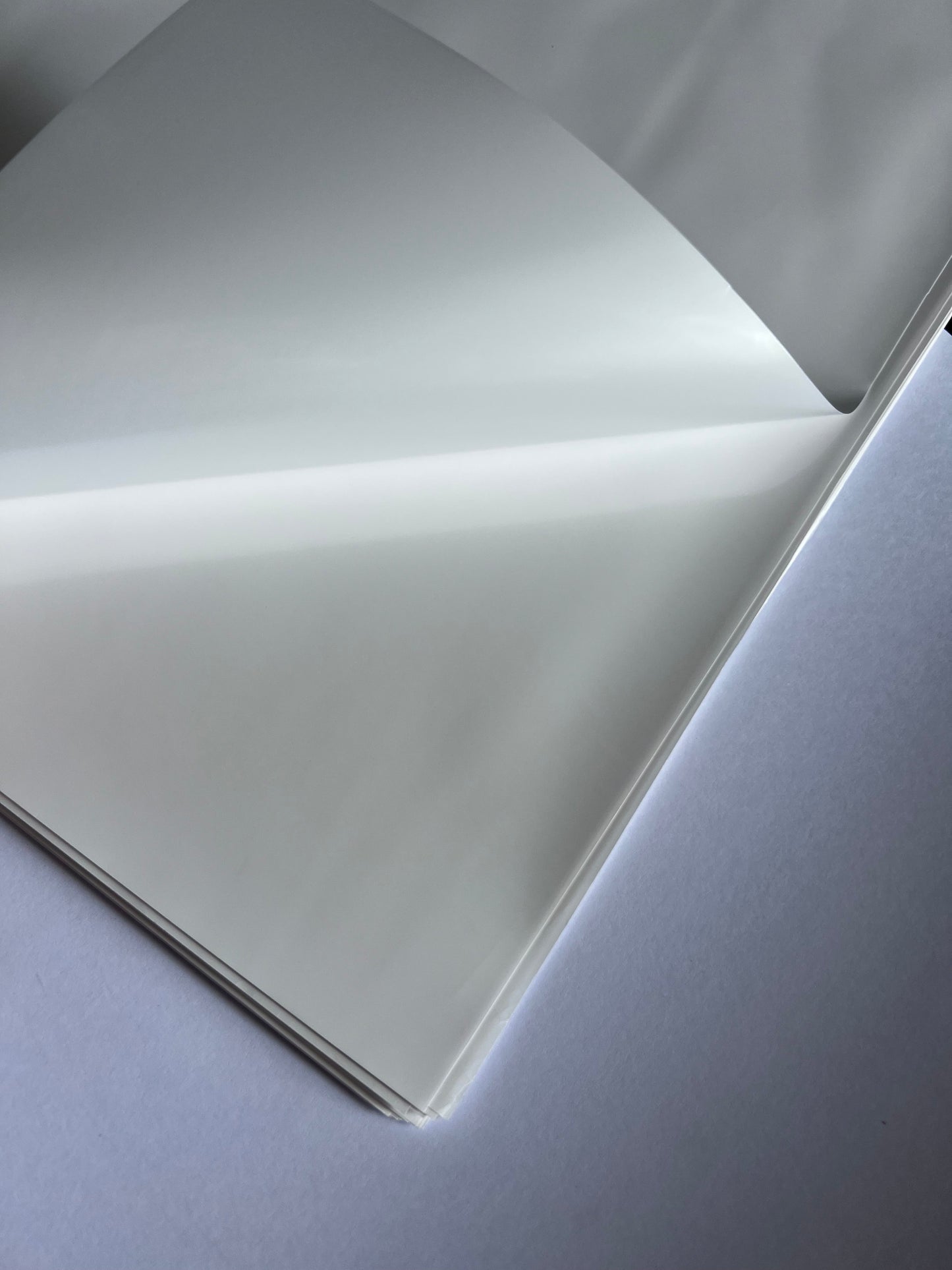 Glossy White Floral Wrapping Paper