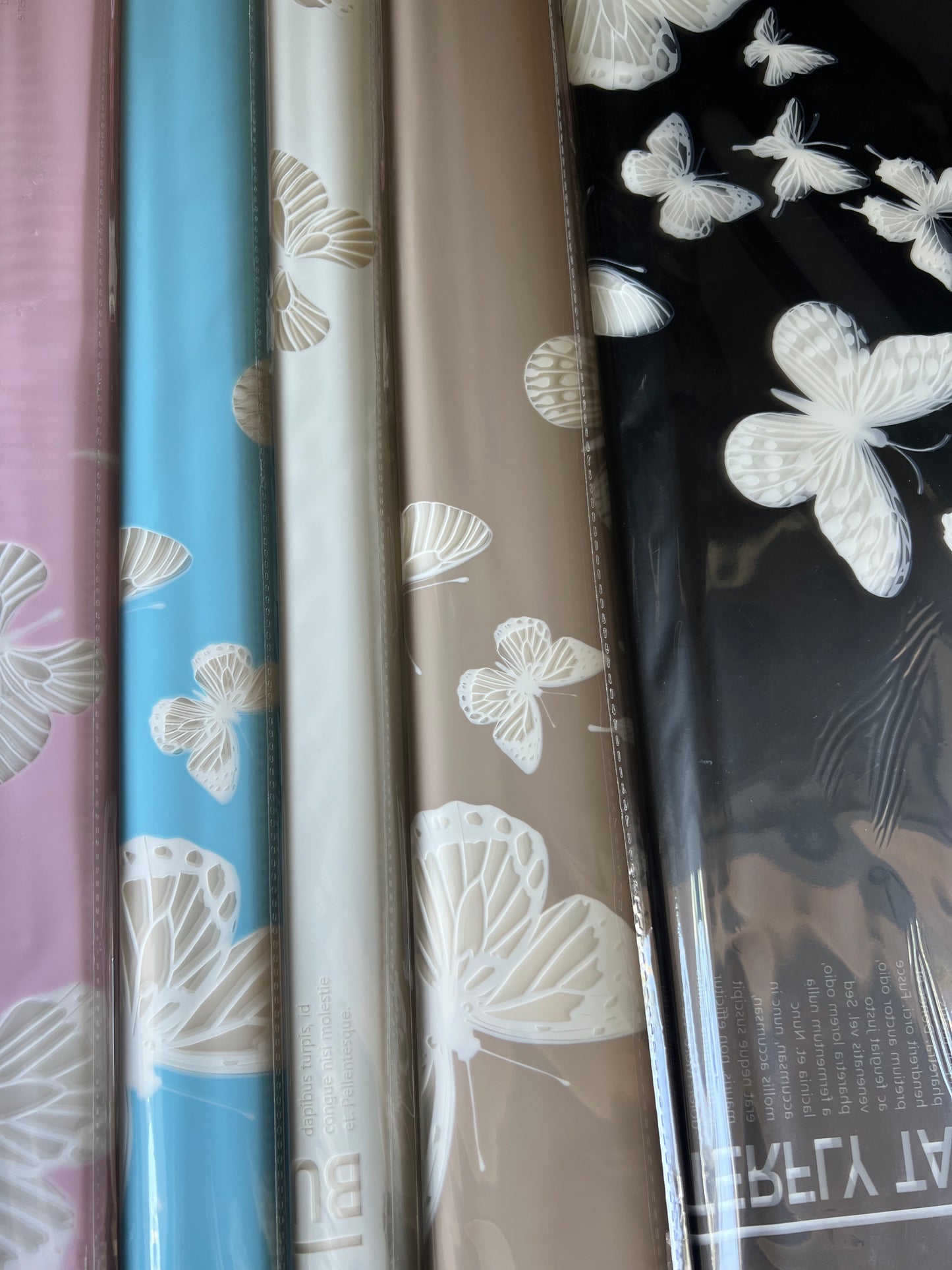 Large Butterfly Floral Wrapping Paper