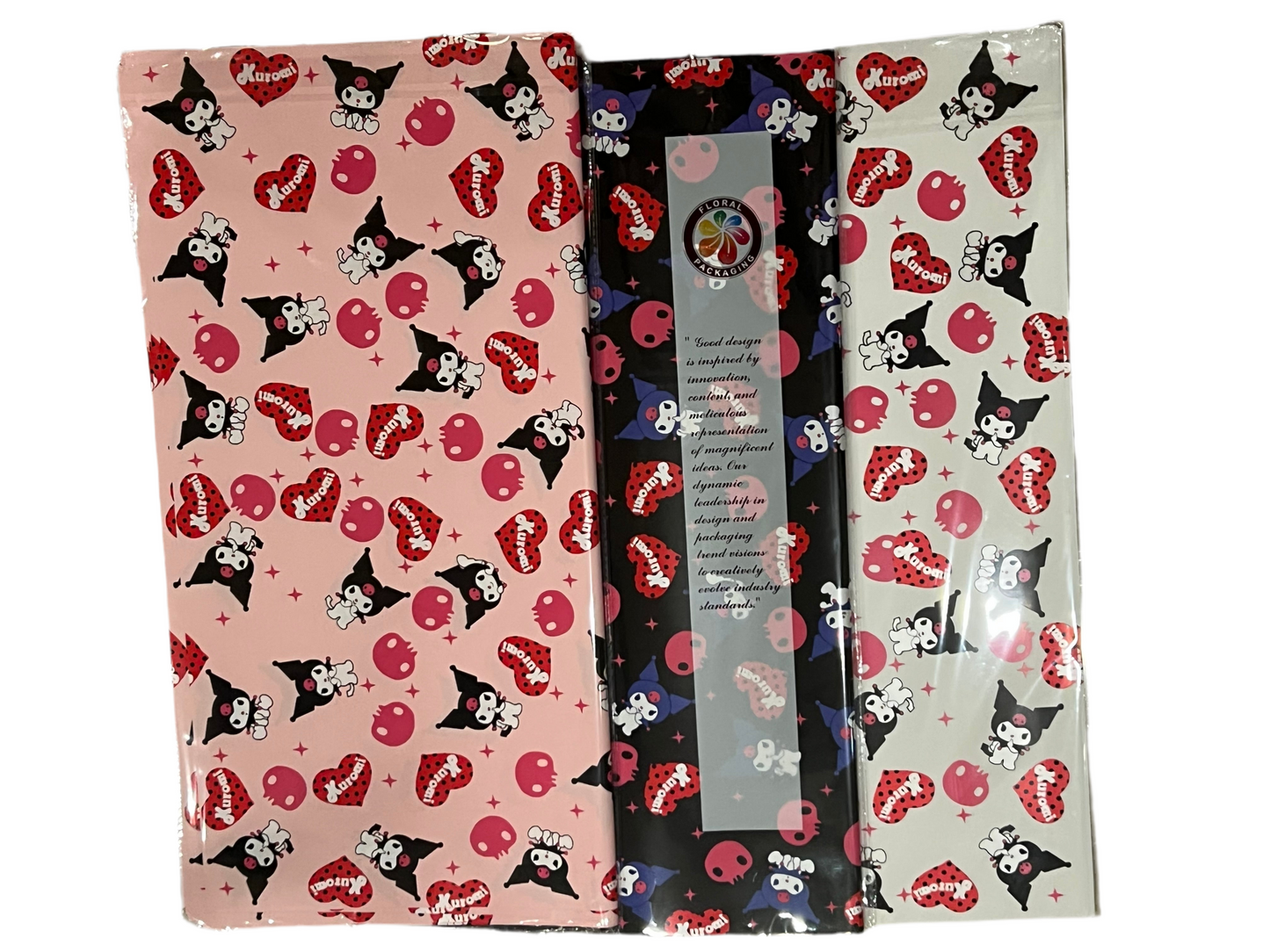 Kuromi Floral Wrapping Paper