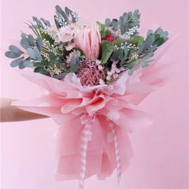 Heart floral wrapping paper