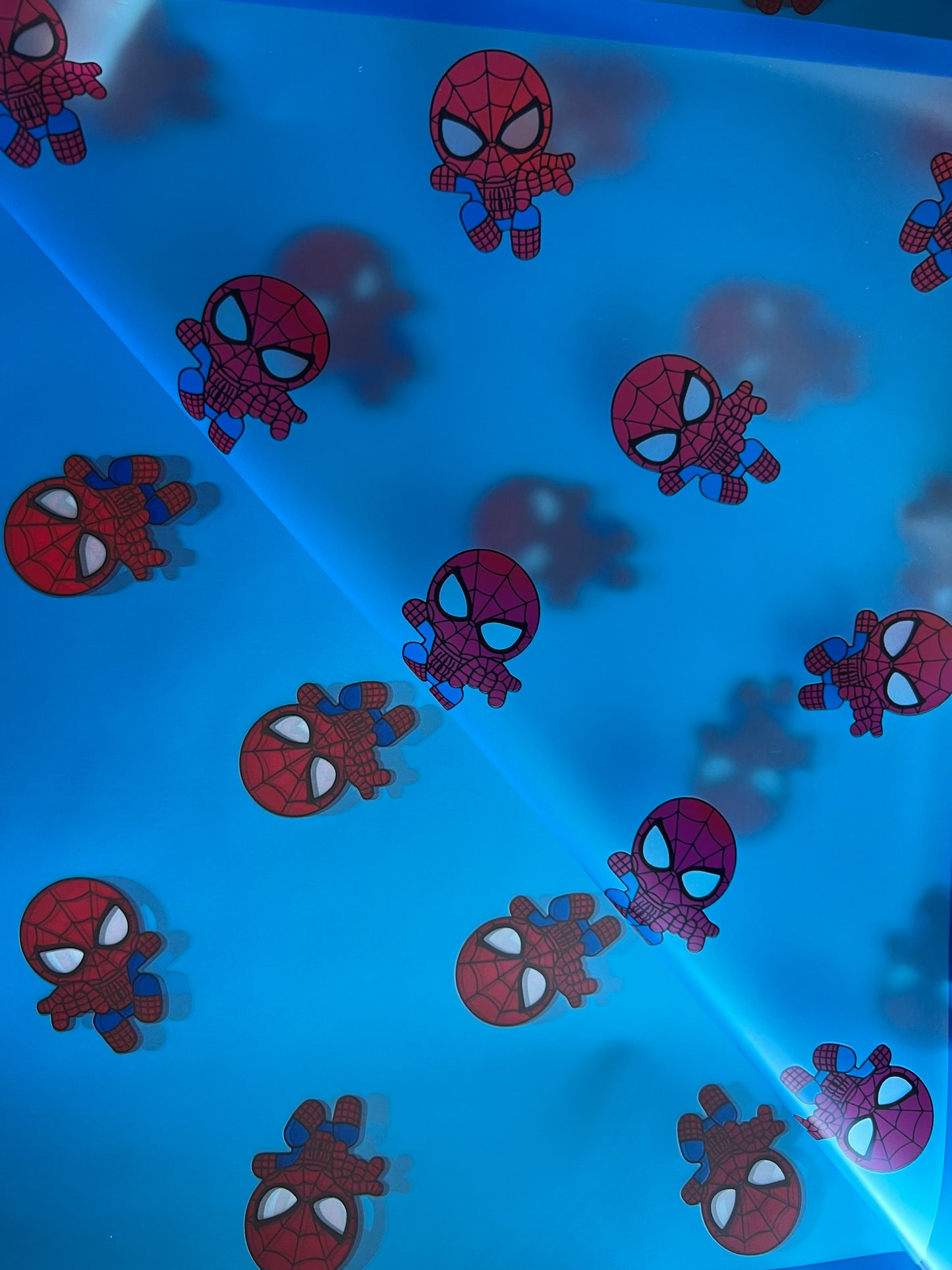 SpiderMan Floral Wrapping Paper