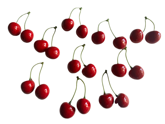 10 PC Artificial Cherries