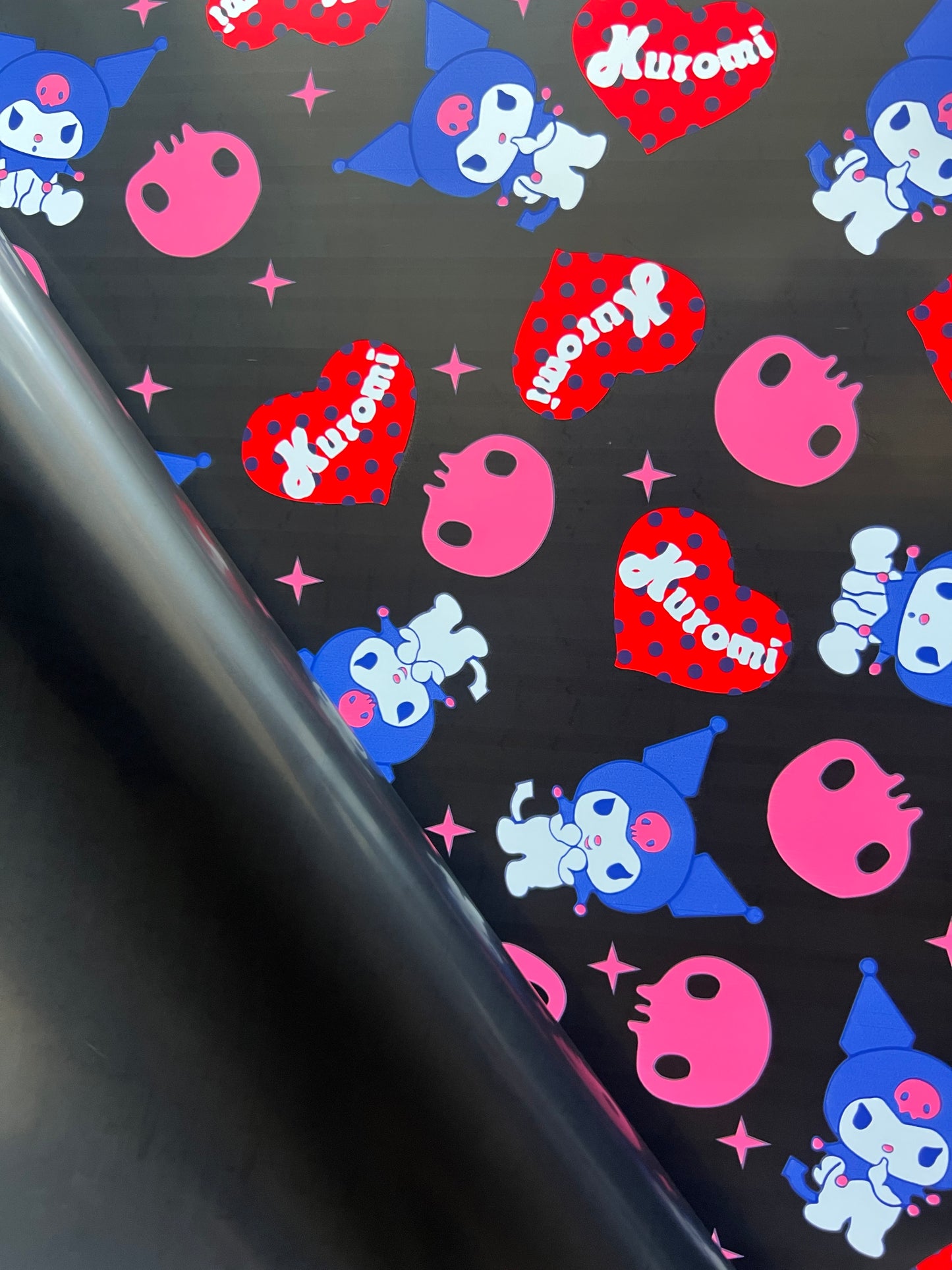 Kuromi Floral Wrapping Paper