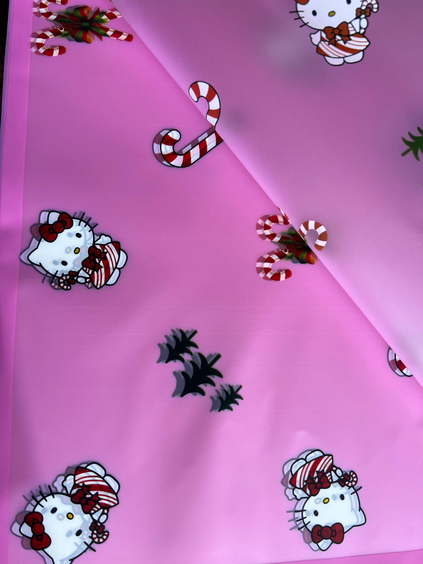 Hello Kitty Christmas Floral Wrapping Paper