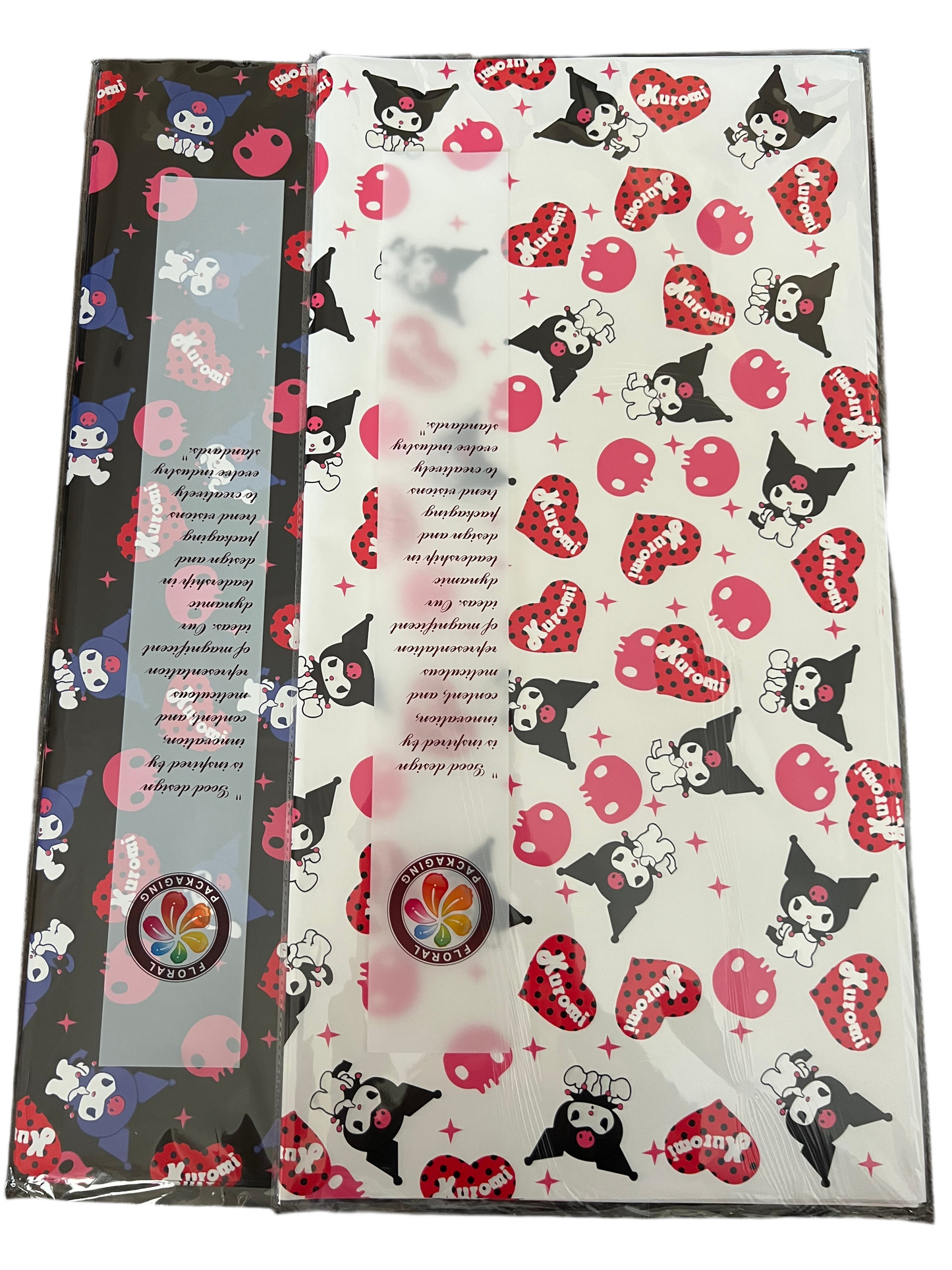 Kuromi Floral Wrapping Paper