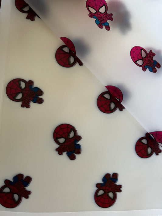 SpiderMan Floral Wrapping Paper