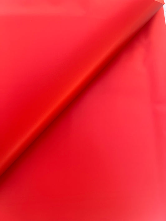 Red Orange Floral Wrapping Paper