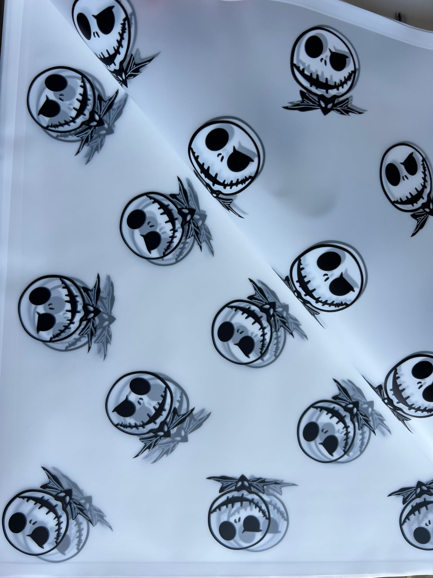 Jack Skellington Floral Wrapping Paper