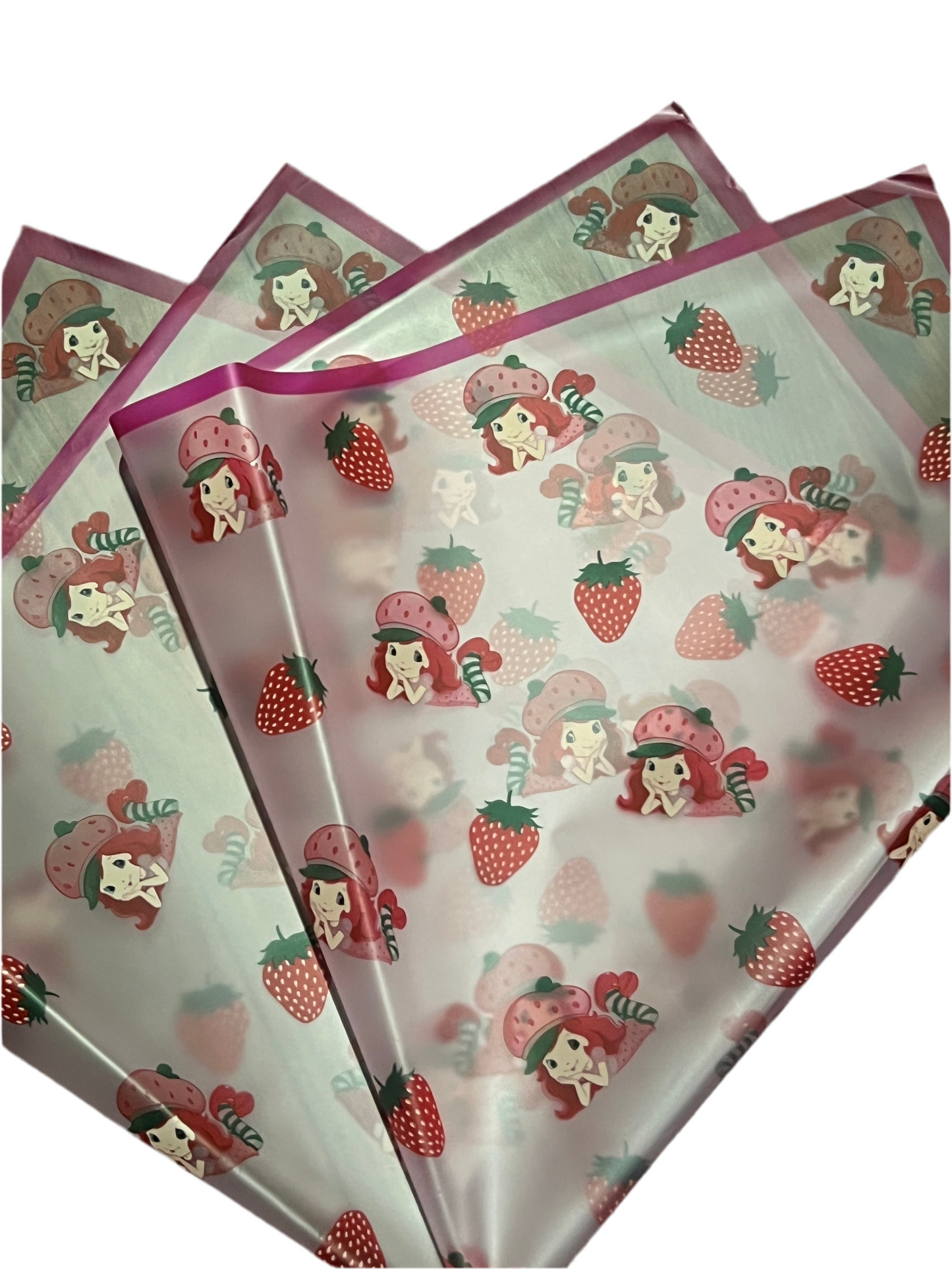 Strawberry Short Cake Floral Wrapping Paper