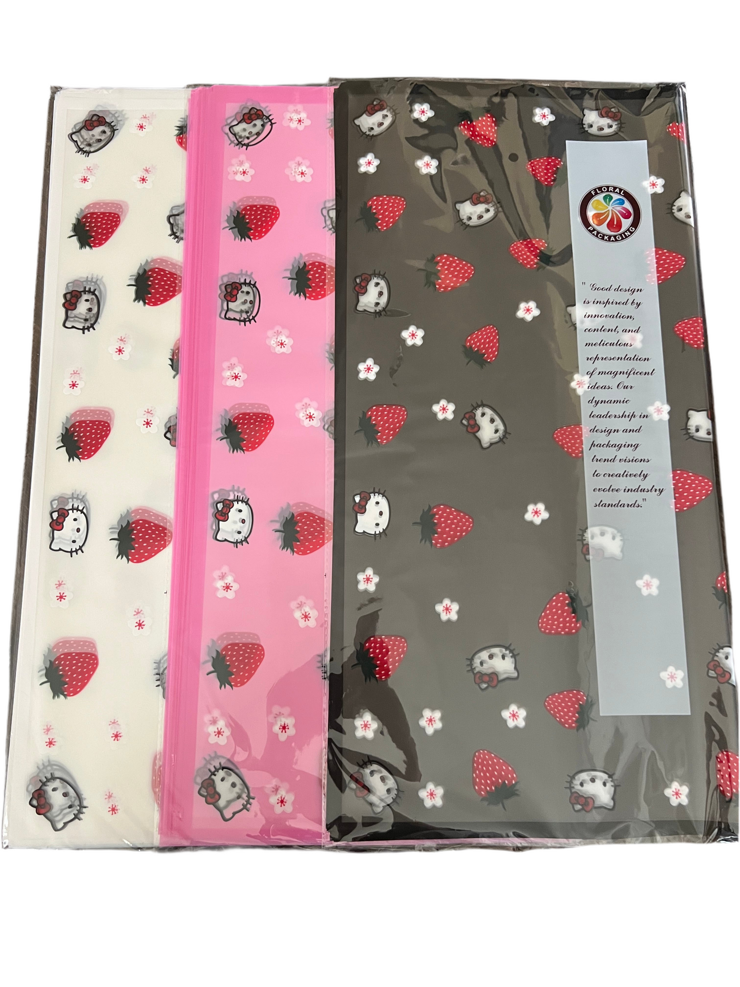 Hello Kitty Strawberry Floral Paper