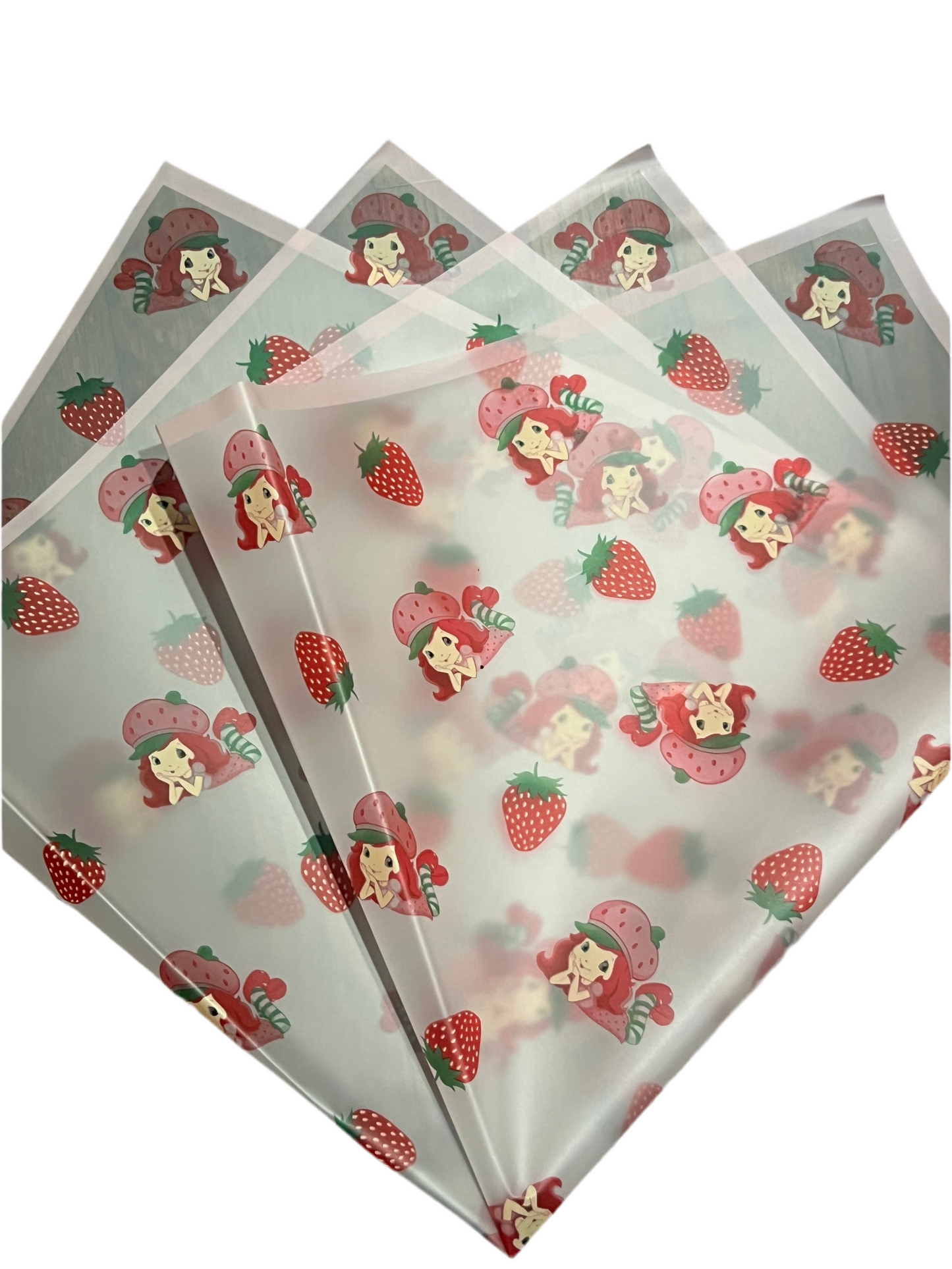 Strawberry Short Cake Floral Wrapping Paper