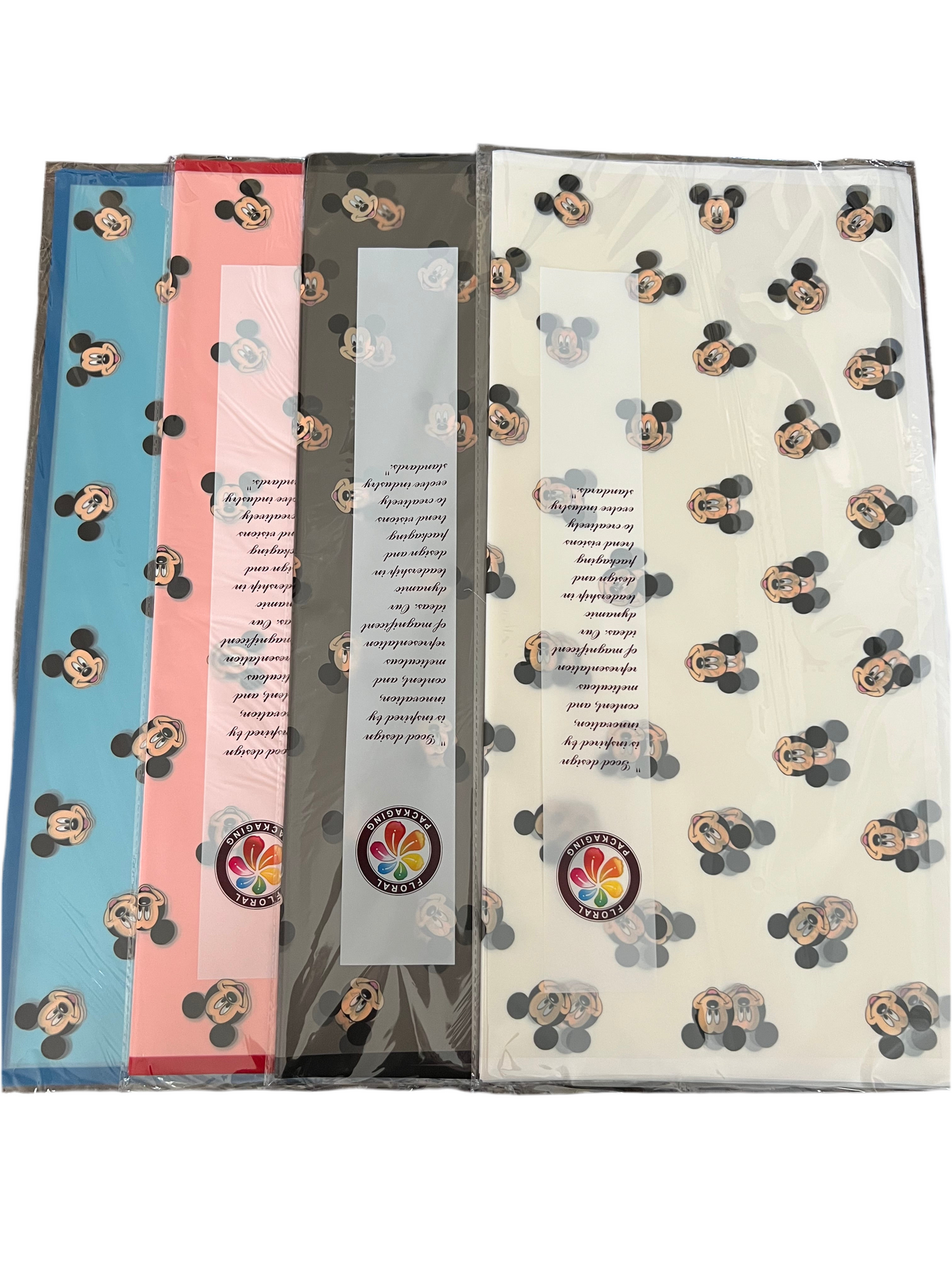 Mickey Mouse Floral Wrapping Paper