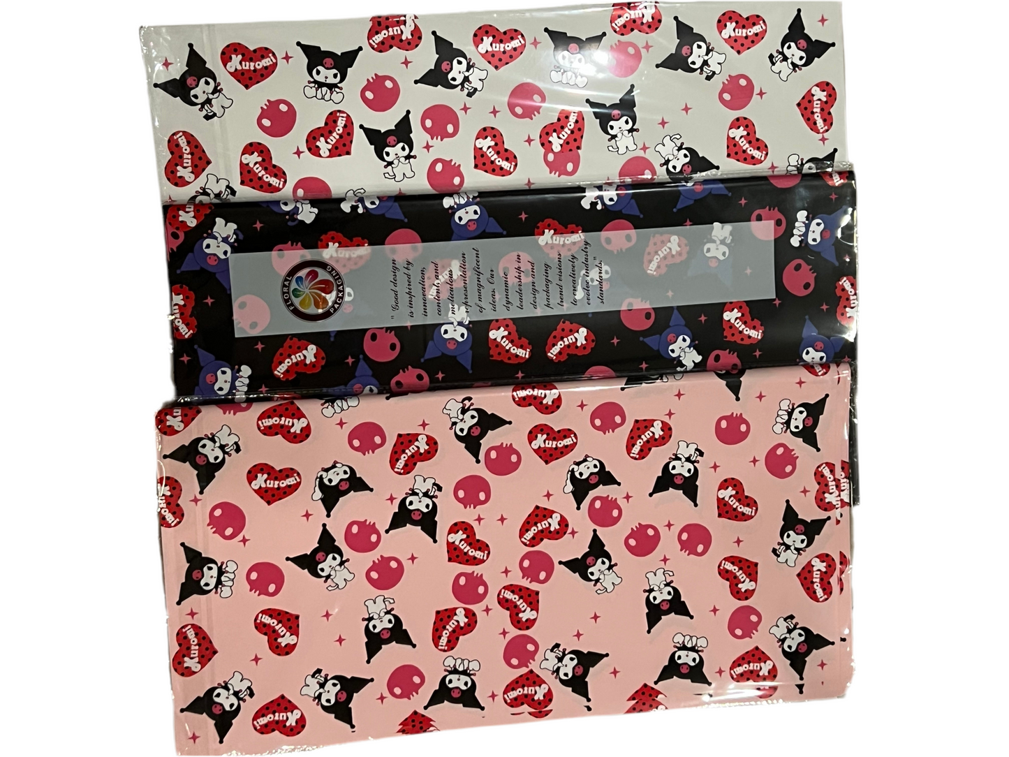 Kuromi Floral Wrapping Paper