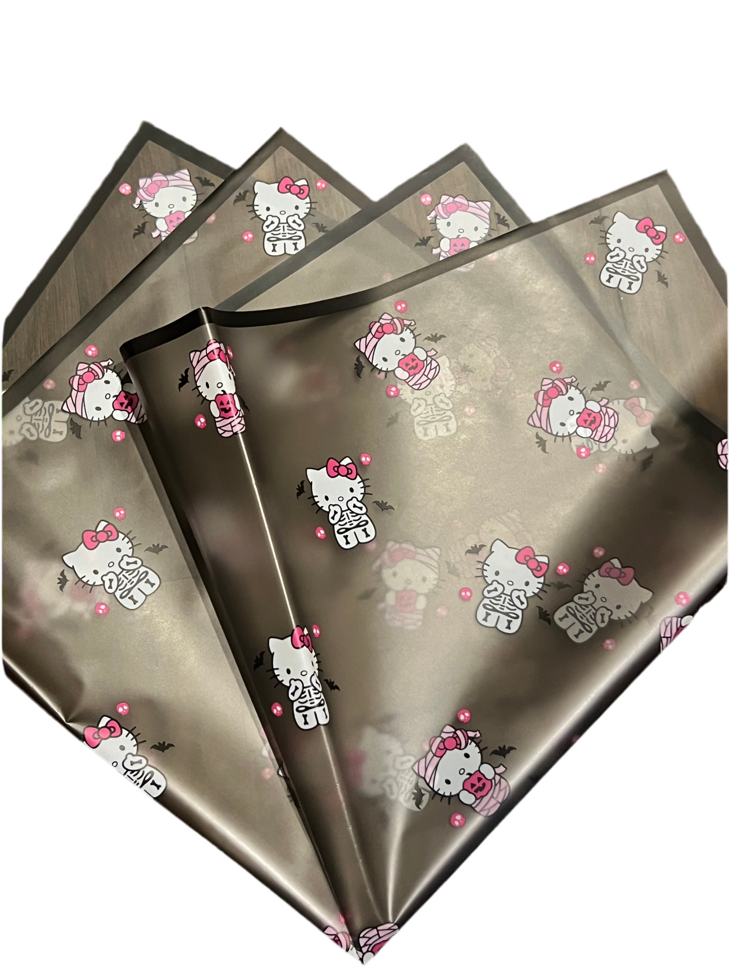 Hello Kitty Halloween Floral Wrapping Paper