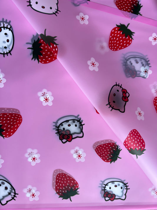 Hello Kitty Strawberry Floral Paper