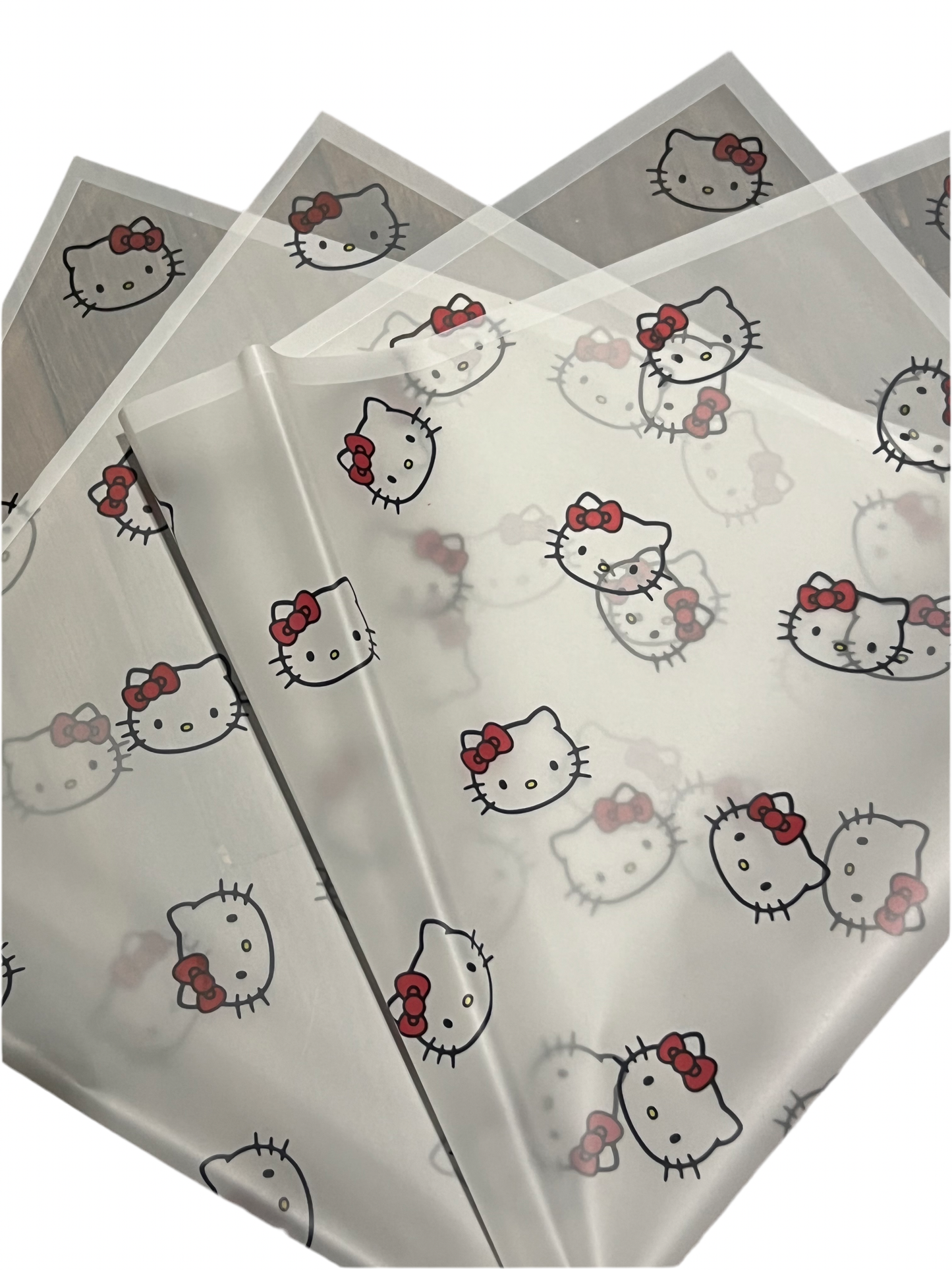 Hello Kitty Faces Floral Wrapping Paper